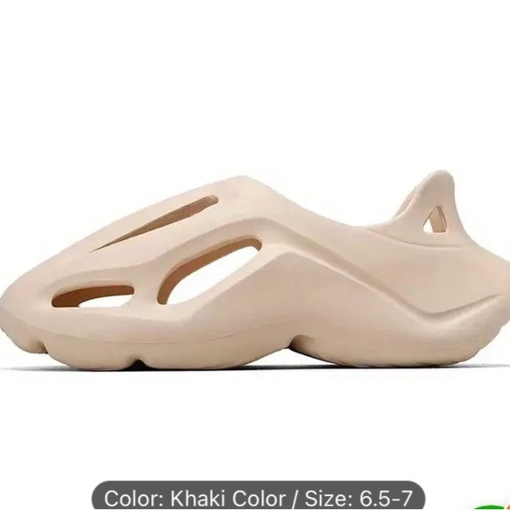 Foam Runner Shoes🆕EVA Sandals Slip-on Quick Dry Shoes Size 6.5/7 Khaki